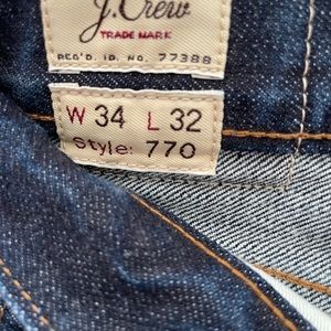 J Crew 770 Style Jeans